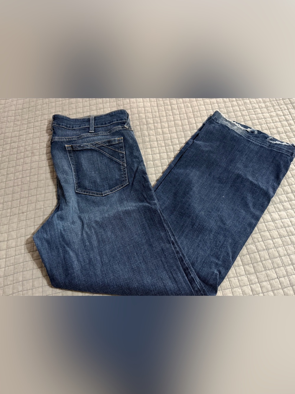 Ariat Women's Dark Indigo Wide Leg Jeans
